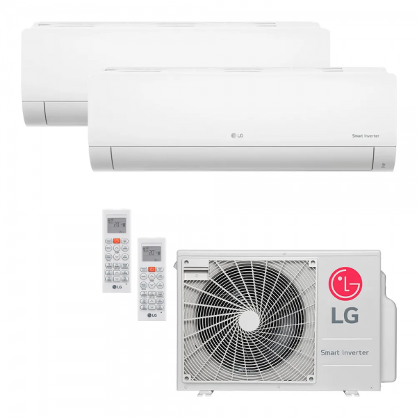 Ar Condicionado Multi-Split LG Inverter 18.000 BTU/h (2x 8.500) Quente/Frio 220V